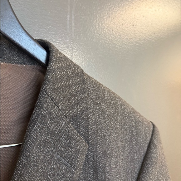 Strellson vintage size 42 (52 EURO) EUC pure wool Charcoal/brown Pinstripe Blaze - Picture 8 of 14